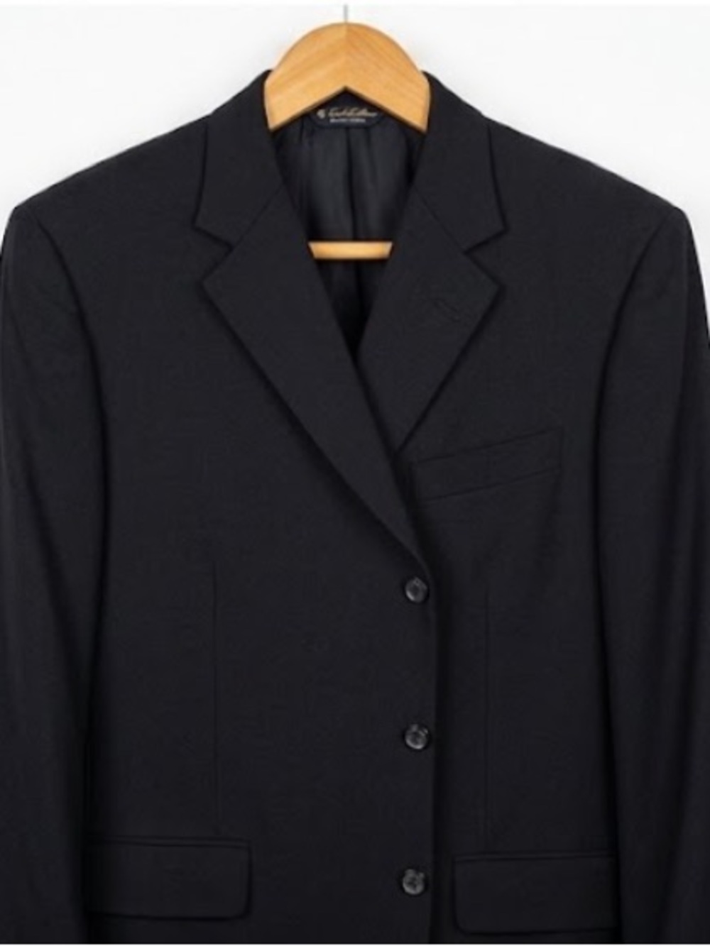 Brooks Brothers Brooksease Men's Black Wool Suit Jacket | Size 43R